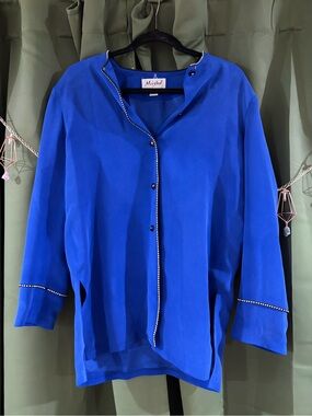 Vintage 100% silk jacket slight staining as pictured